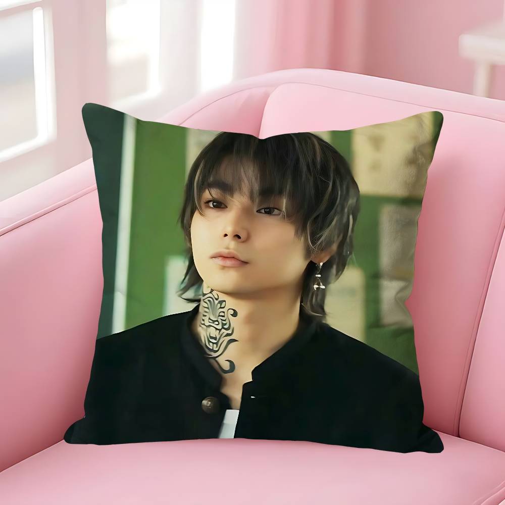 Actor NNijiro Murakami Pillow Cases for Bedroom Living Room Sofa Home Decor Polyester Cushion Cover with Zipper