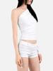 Teuluel One-Shoulder Fit Top (White)