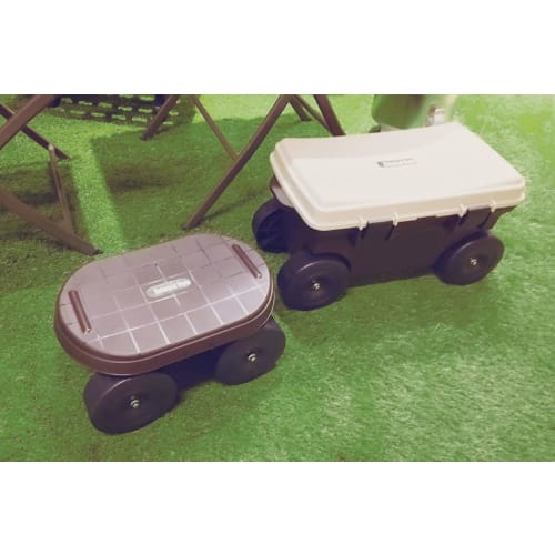 Bestco Field Cart with Tray, Botanical Style, MA-2221, 51 X 30.5 X 28.5 Cm, Brown