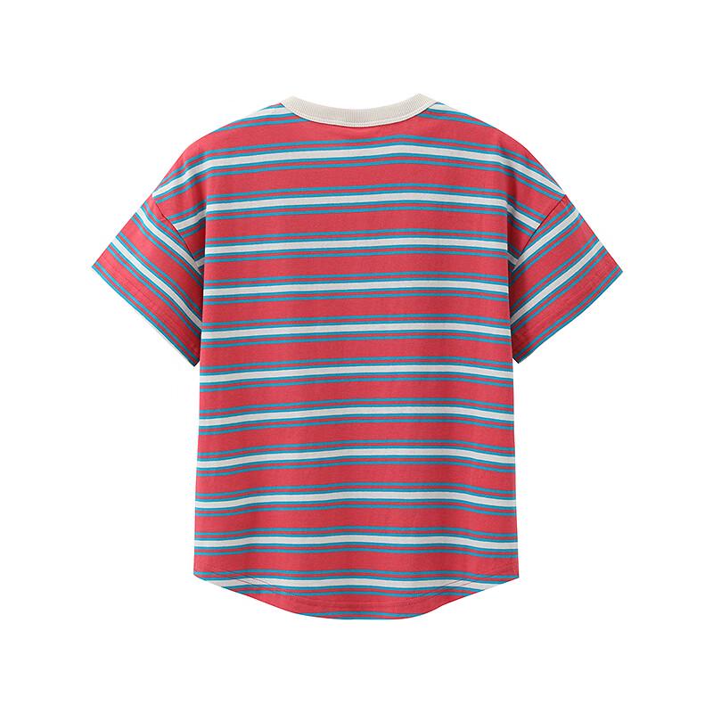 Champion Unisex Kids  Stripe Short Sleeve T-Shirt 110