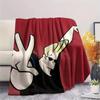 Coperta in Flanella con Stampa di Johnny Bravo, Alta qualità, Confortevole per Tutte le Stagioni, Arredamento per la Casa, Calore e Comfort