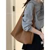 Retro Woven Bag Women's 2025 New Fashion Korean Version Tote Bag Simple Large Capacity Shoulder Commuter Armpit Bag