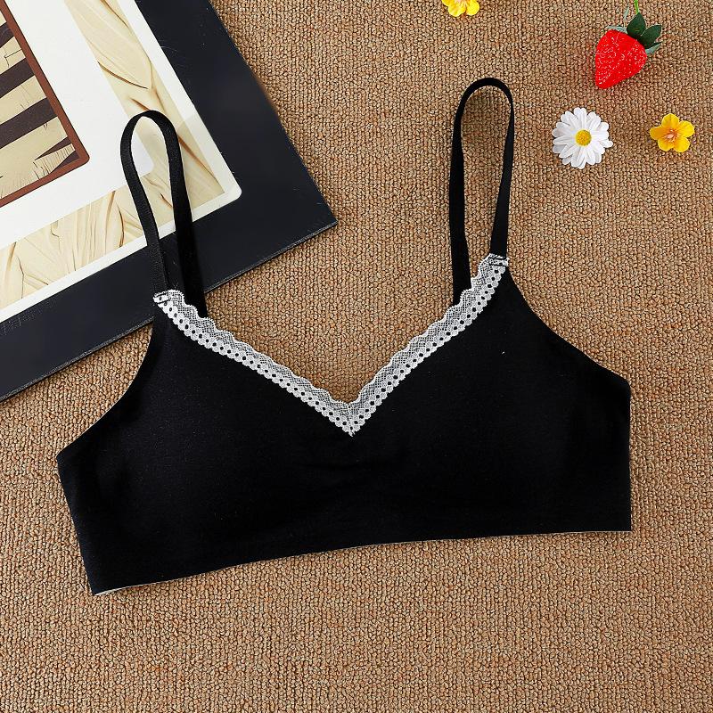 

Soft support fixed cup, no scurrying, skin-friendly and seamless, junior high school students receive secondary milk, no steel ring bra, new model 38/85ab through cup