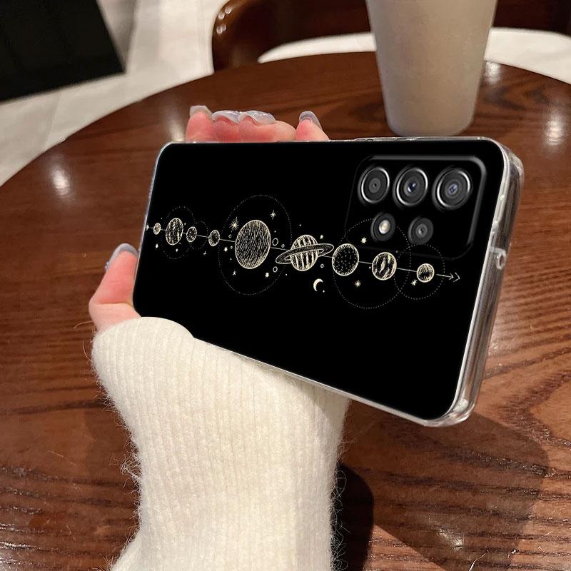 Sun Moon Tarot Card Astrology Magic Phone Case For Samsung Galaxy A56 A57 A37 A55 A54 A36 A35 A26 A25 A16 A17 A07 A52 A21s Cover