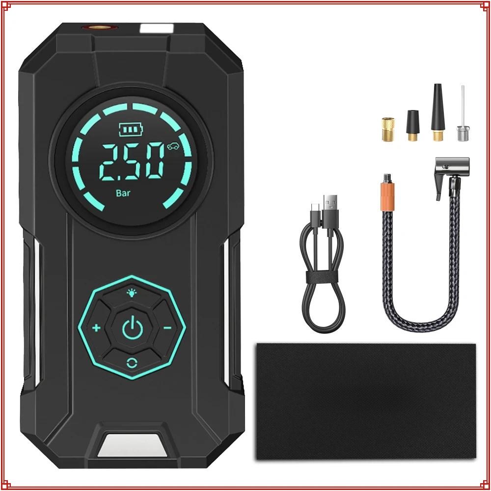 Portable Air Pump Digital Auto Car Inflator Tire Pump Portable Car Air Compressor for Motorcycles Bicycle Boat Tyre