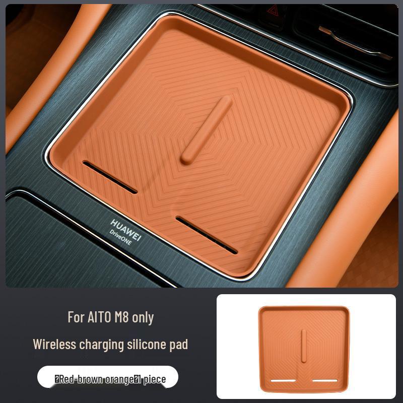 Silicone Anti-Slip Pad for Mobile Phone Charging - Car Interior Accessory