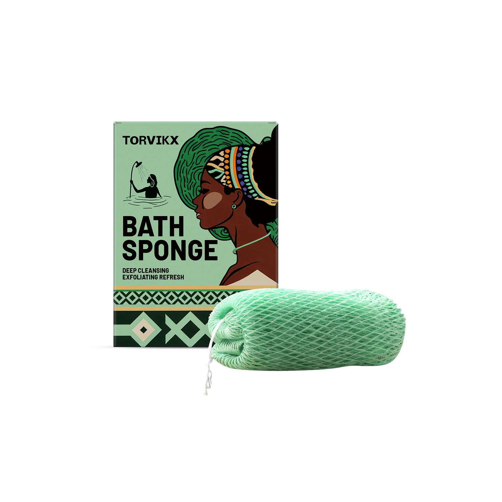 Torvikx Green Mesh Exfoliating Towel - Skin-Friendly, Soft, Gentle Cleansing for Smooth Skin.