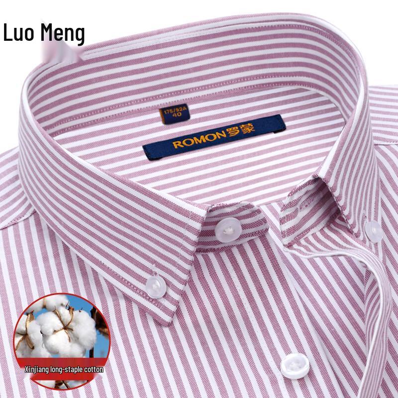 ROMON Men's Business Short-Sleeve Formal Shirt