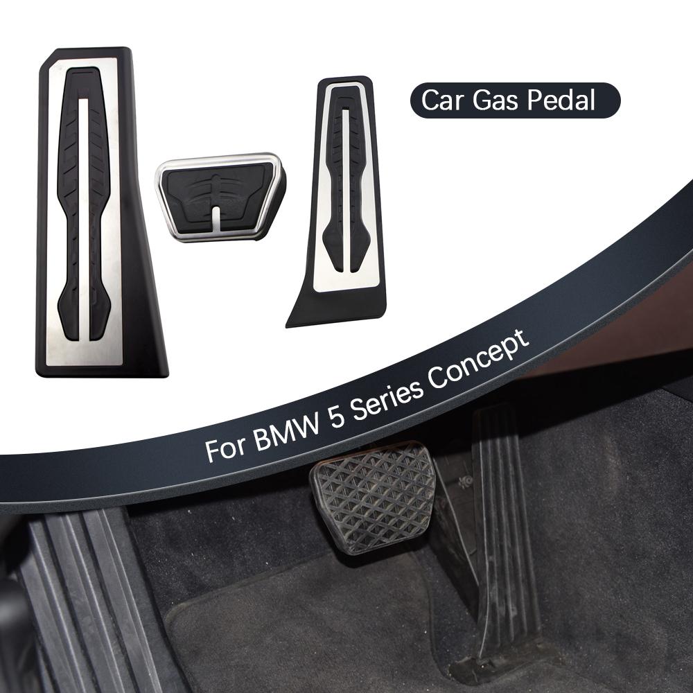 Car Pedal Cover for BMW 5 Series F10 F11 523i 528i 530i 535i 550i 2011 - 2017 LHD Gas Brake Rest Pedals Pad Accessories