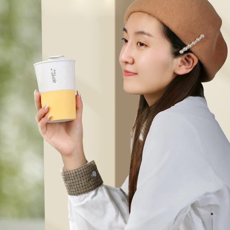 Coffee Cup Portable Comfortable Straw Material for Women And Men