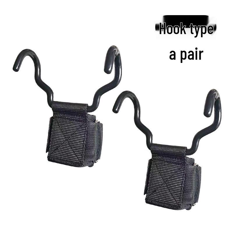 Yuanzu Fitness Pull-Up Assist Wrist Straps with Double Hooks (2 Pairs)