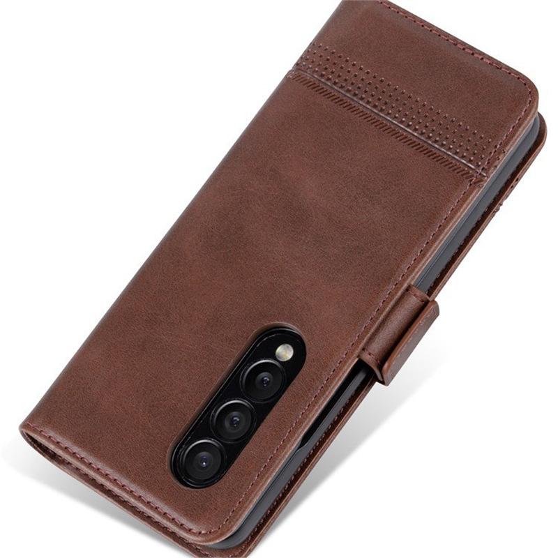 Suitable for Samsung Z Fold 7 Phone Case Fold/6/5/4 Flip Cover Leather Case Galaxy W24/23/22 Magnetic Suction