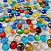 Sky Blue Transparent Glass Beads for Stove Decoration, 16-19mm Mediterranean Flat Crystal Beads