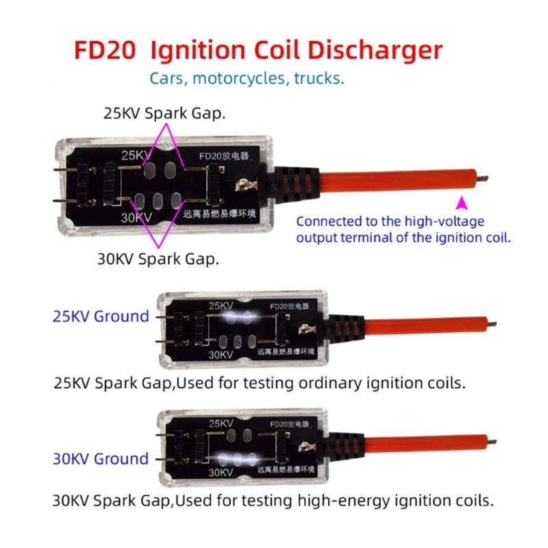 Professional Automotive Ignition Coil Tester with 98% Accuracy for Rapid Diagnosis of Gas and Natural Gas Vehicles Featu