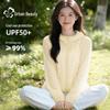 Damen Eis Seide Schnelltrocknend UV-Schutz Sonnen Kapuzenpullover
