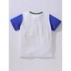 2025 New Summer Clothing for Baby Boys, Pure Cotton Short-Sleeve Pullover Base Shirt, Cartoon Round-Neck Children's Top, Construction Vehicle Design