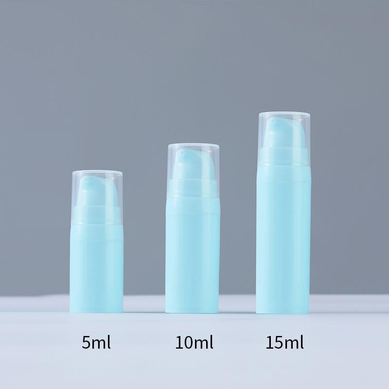 1pc Refillable Lotion Bottles Airless Pump Vacuum Toiletries Container Empty Plastic Cosmetic Bottle 5ml 10ml 15ml