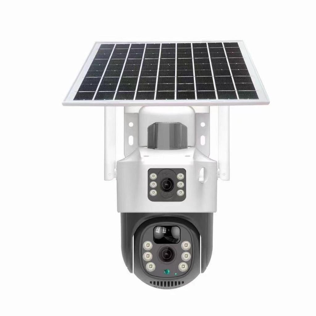 V380 PRO 4G Solar Dual Lens Remote Outdoor Monitoring Camera