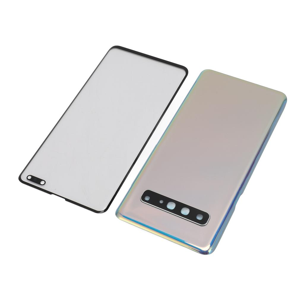 Back Glass Replacement and Front Outer Lens Glass Screen with Camera Lens Tape Parts Repair Tools for S10 5G