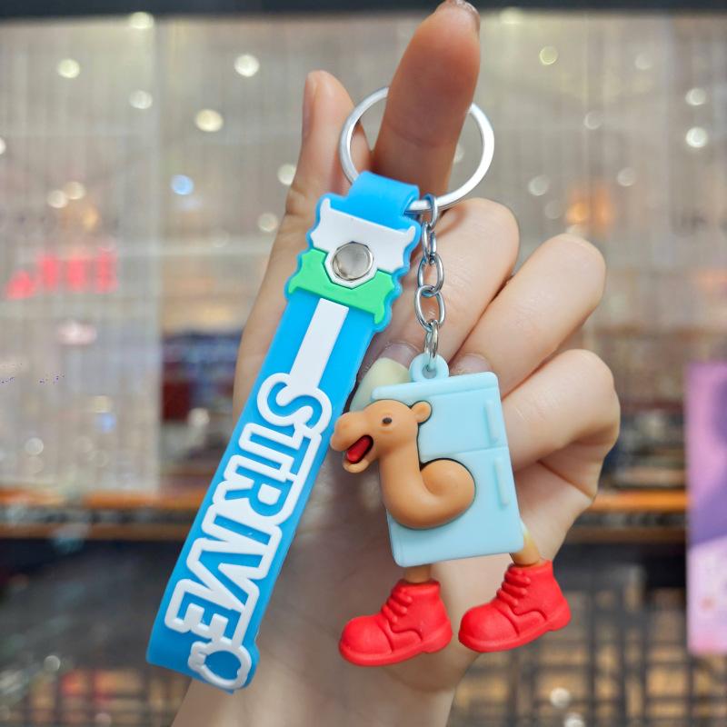 Tralalero Tralala Keychains Tungtung Sahur Brainrot Anime Action Figures Key Ring Bags Car Keys Pendant Kids Classic Toys Gift