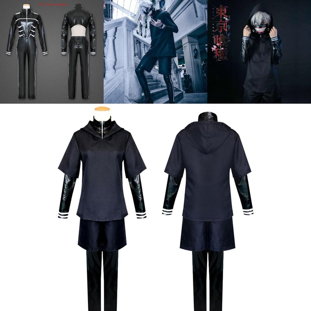 Stylish Tokyo Ghoul Kaneki Ken Full Outfit Costume Featuring Perfect Stitches And Durable Materials For Any Occasion