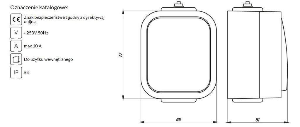 B2 No Switch Light, Bell N/T White - E+9001557