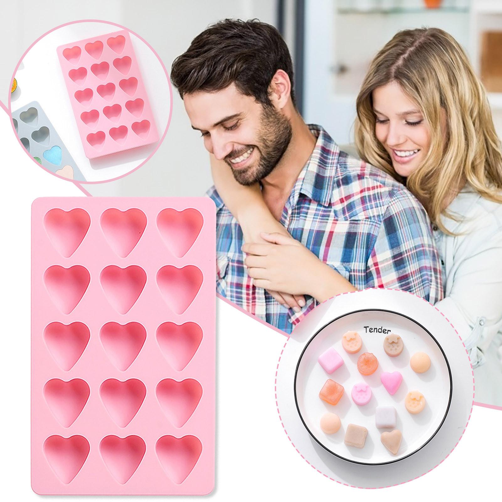 

15 с формой для шоколада с любовью, капля воды, персиковое сердце, форма для формочки для льда, дополнительная форма розовый