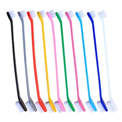Pet Toothbrush Dog Toothbrush Cat Toothbrush Cat Long Handle Double Head Toothbrush Dog Oral Cleaning Care
