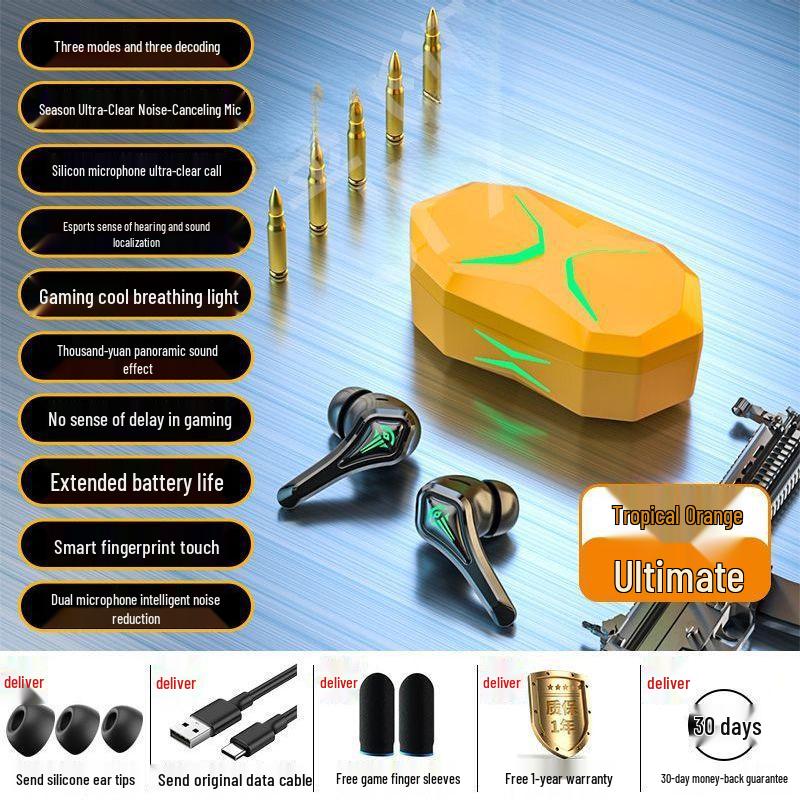 Esports Gaming Wireless Bluetooth Headphones - Low Latency, In-Ear, Mobile Compatible