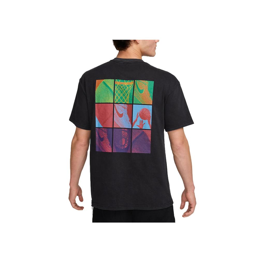 Nike Max90 Round Neck Comfortable Casual Printed Loose Short Sleeve T-Shirt Men Tops Black HJ3326010