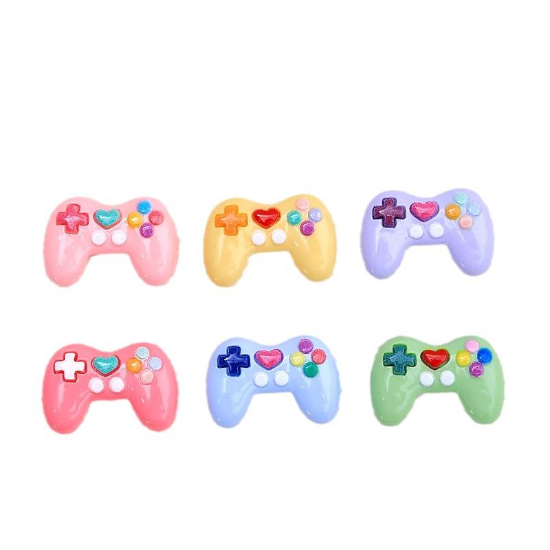Multicolor Cartoon Game Controller Hair Clip Resin Accessories for DIY Jewelry & Crocs Charms