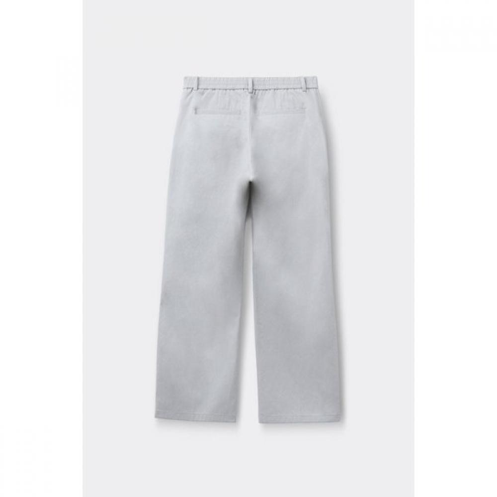 CuStomellow Men S Grey Dyed Cotton pantS C9pam26121gyl