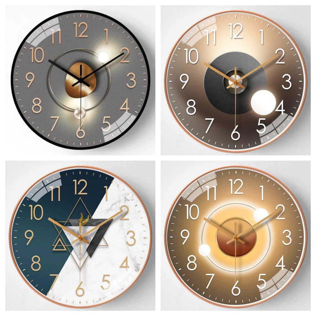 12-Inch Minimalist Light Luxury Wall Clock - Silent Decorative Clock for Home, Living Room or Bedroom