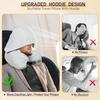 Travel Neck Pillow With Hood Airplane Neck Pillow Stuffable Fillable Storage Bag For Sleeping Home Car Plane Hotel Camping