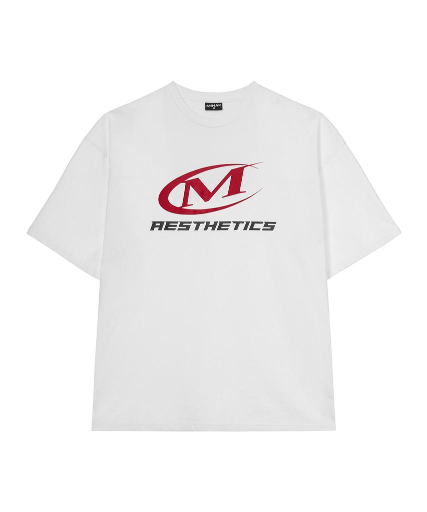 Mihag Symbol Big Logo Oversized T-Shirt (White)
