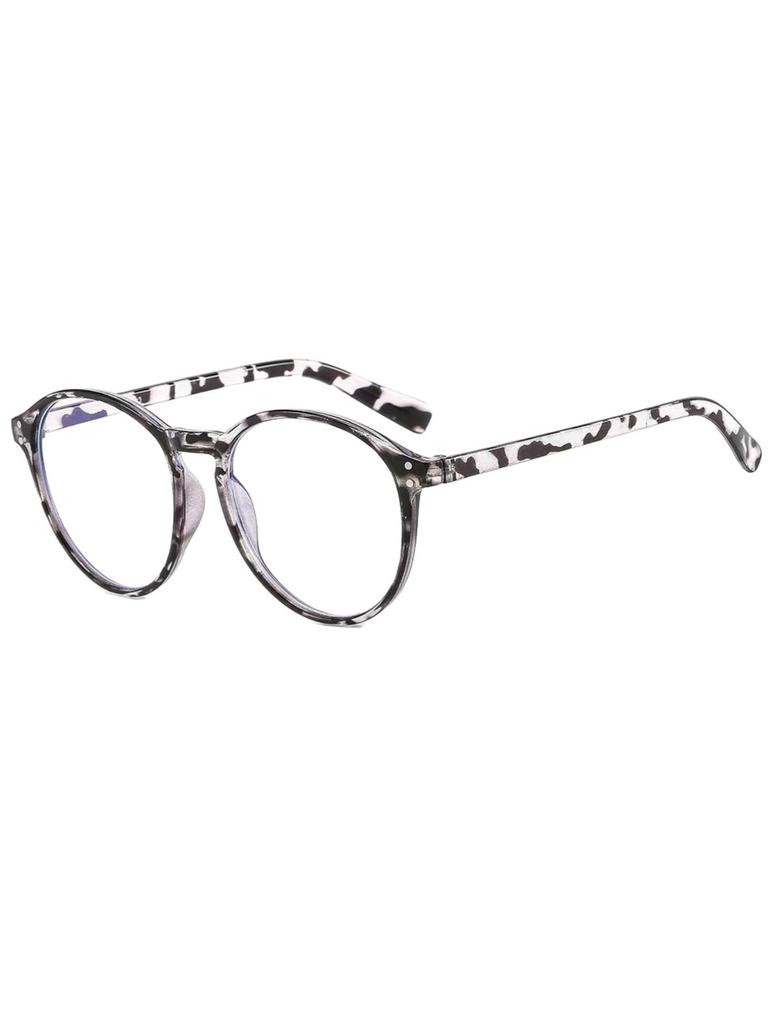 New Reading Glasses Full Frame Plain Flat Mirror Retro Round Frame Old Glasses Stylish and Comfortable