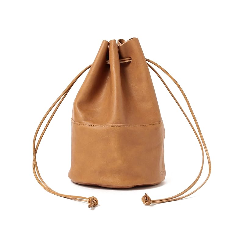 

[Beams Plus] wallet ARTS & CRAFTS VEGETABLE HORSE LEATHER DRAW STRINGS POUCH M men s CAMEL FREE 38640081131