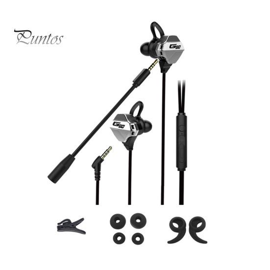 

Проводные наушники G10, высококачественные интеллектуальные шумоподавляющие эргономичные игровые наушники-вкладыши с объемным звуком 3,5 мм для звонков серебряный