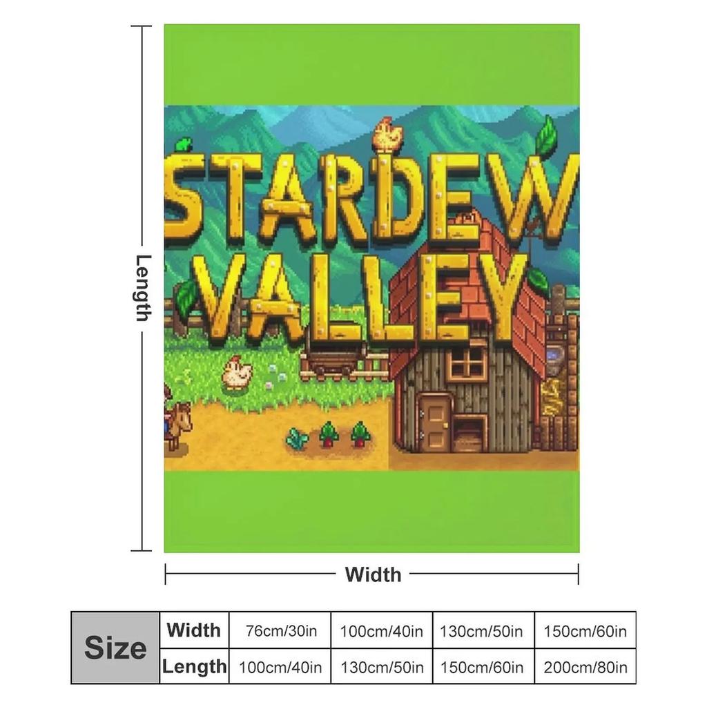 Stardew Valley Intro Throw Blanket Versatile Cozy Throw Blanket for All Occasions