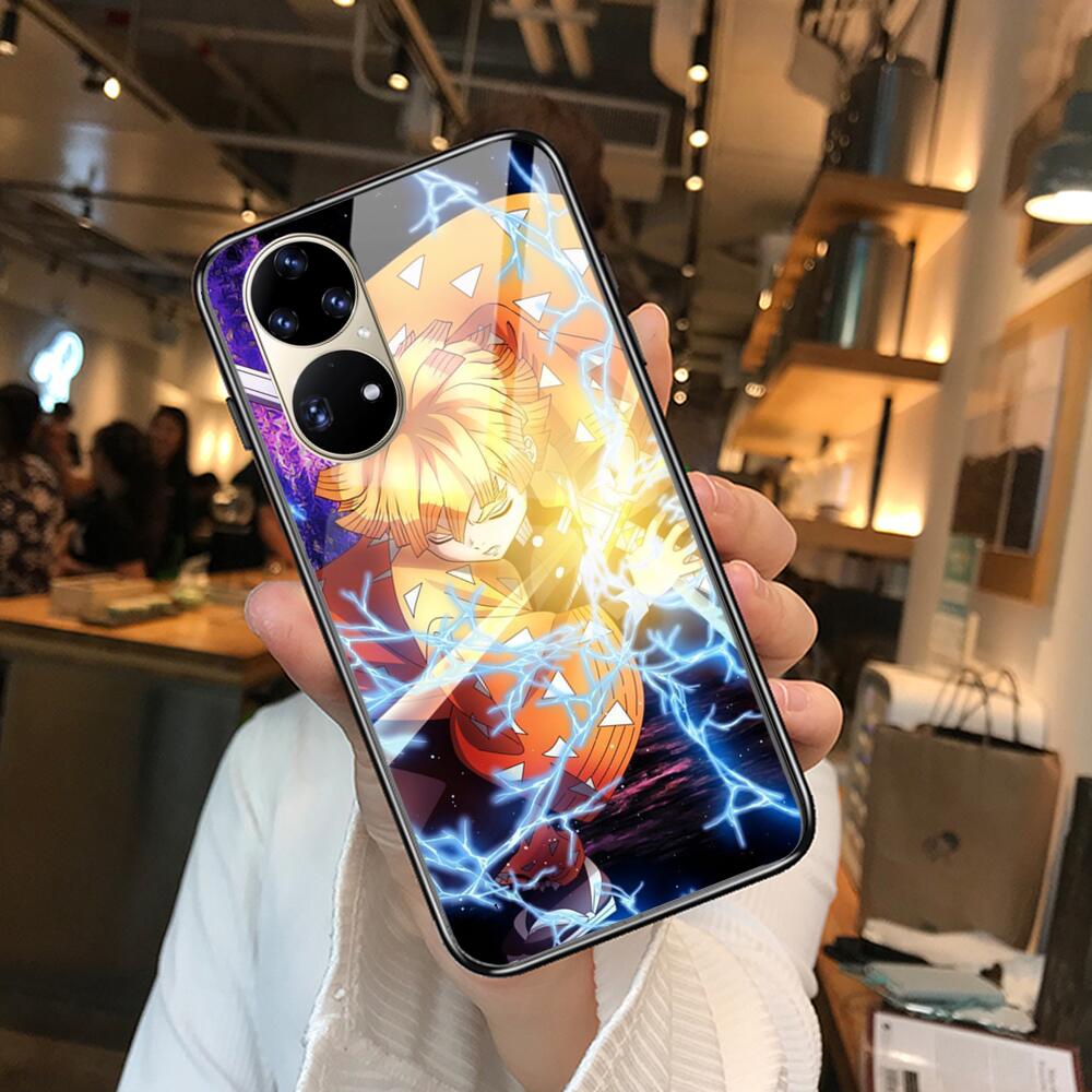 Kamado Nezuko Kimetsu No Yaiba Demon Slayer TPU Soft Tempered Glass Phone Case Casev For Huawei P40 Pro lite 5G P30 P Smart Z 20