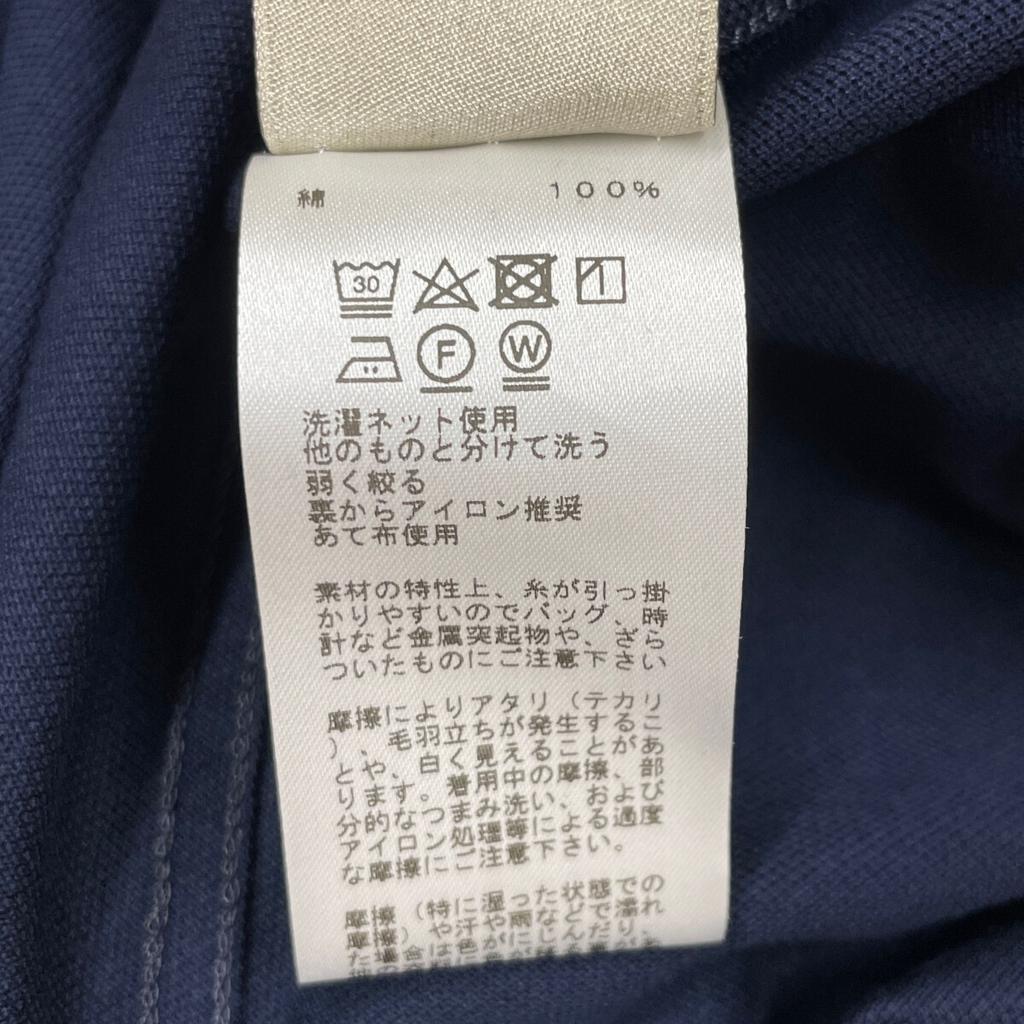 Hermes Navy Cotton Pocket T-shirt Tops XL NavyUsed