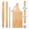 Gnocchi Pastas Tool Set with Wood Board and Ravioli Stamp Gnocchi Making Tool Perfect for Crafting Handmade Pastas