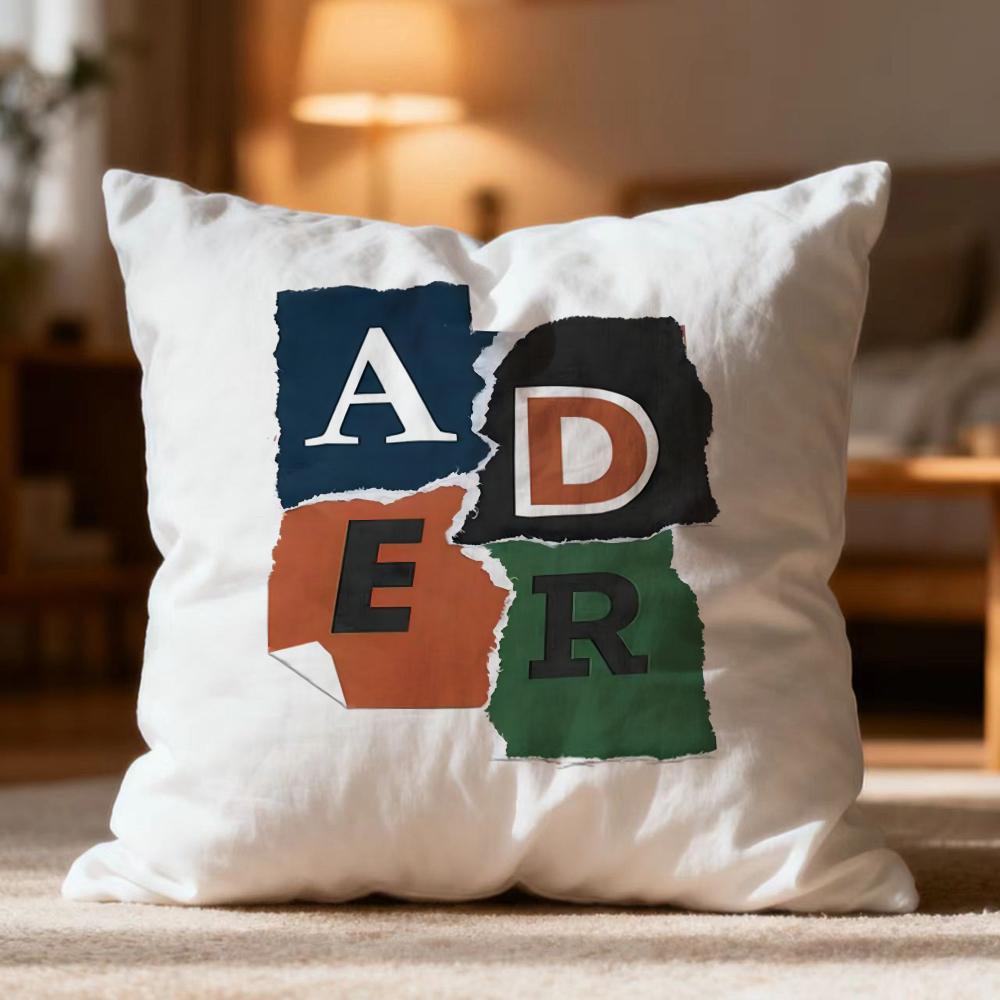 Fashion A-AADER ERROR Cushion Cover Soft Washable Pillow Case Multi-Scene for Couch Bed Travel Office Use