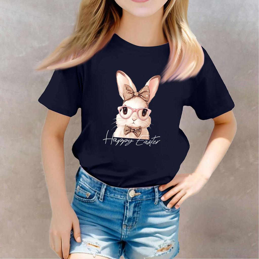 Toddler Girl Boy T-Shirts Kids Top Boys And Girls Printed Short Sleeved T-shirt