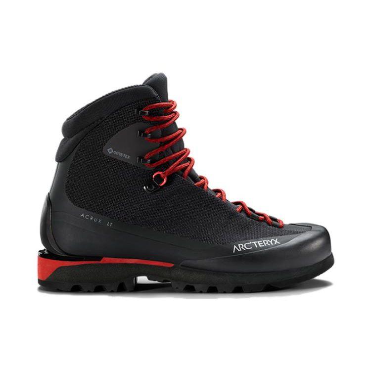 Arcteryx Acrux Lt Ammortizzanti Antiscivolo Resistenti Scarpe Funzionali High Top per Esterno Scarpe da Uomo Nero Rosso L07610100