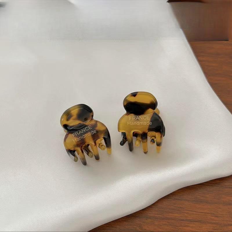 2 Pièces/Paire Mini 2cm Acétate Petites Pinces à Cheveux Épingles Latérales Acétate Crabs à Cheveux pour Filles Barrette Mignonne Clips Accessoires Cheveux Femmes