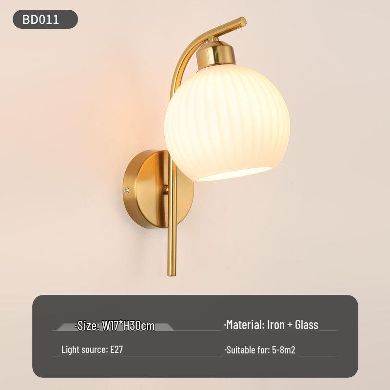 Modern Nordic LED Wall Lamp for Bedroom and Living Spaces