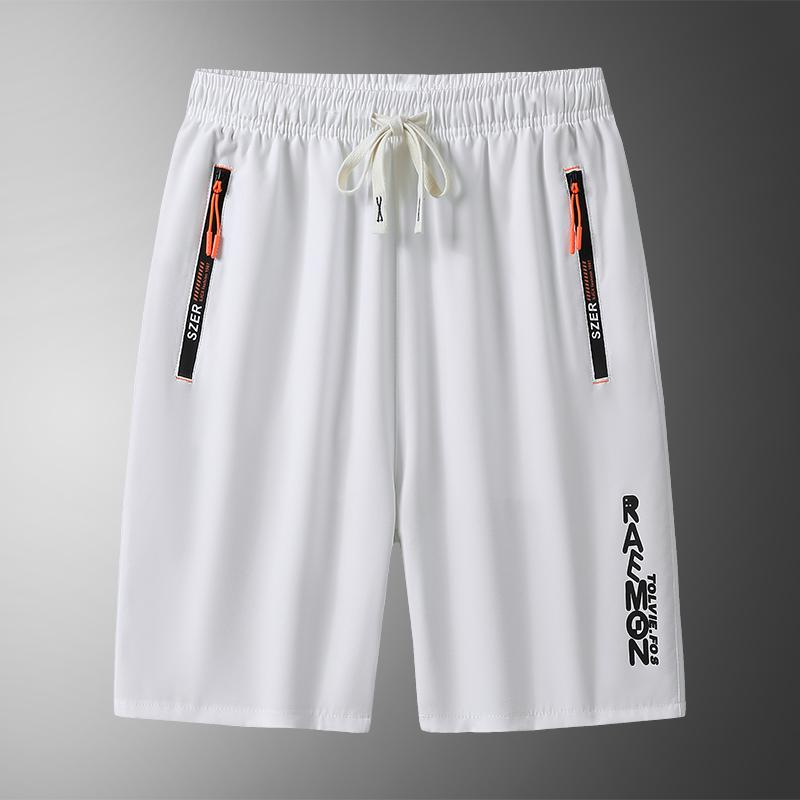 S-8XL Large Men's Shorts Quick Drying Breathable Five Quarter Beach Pants Mid Length Pants Straight Leg Casual Running Sports Pants