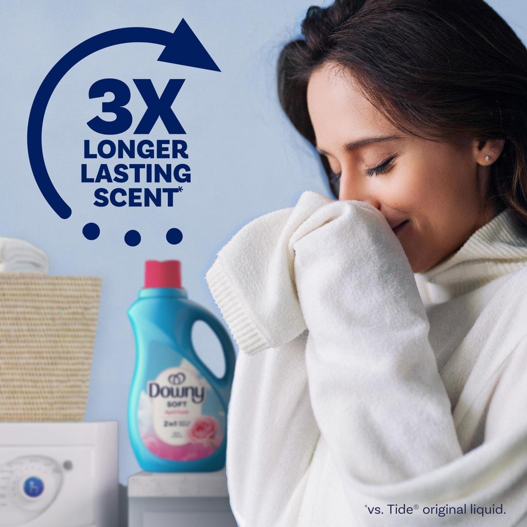 Downy Ultra Laundry Liquid Fabric Softener April 111 fl 150 Loads (Fabric Conditioner), Fresh, oz,
