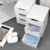 1 Set Desktop Storage Box Modular 3-Drawer Organizer Scratch-Resistant Desk Drawers for Jewelry Stationery Cosmetics Storage And